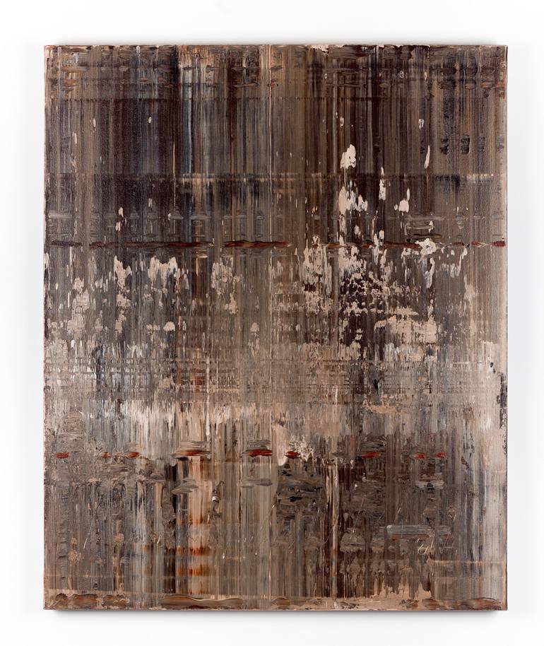 Brown abstract painting KR822
